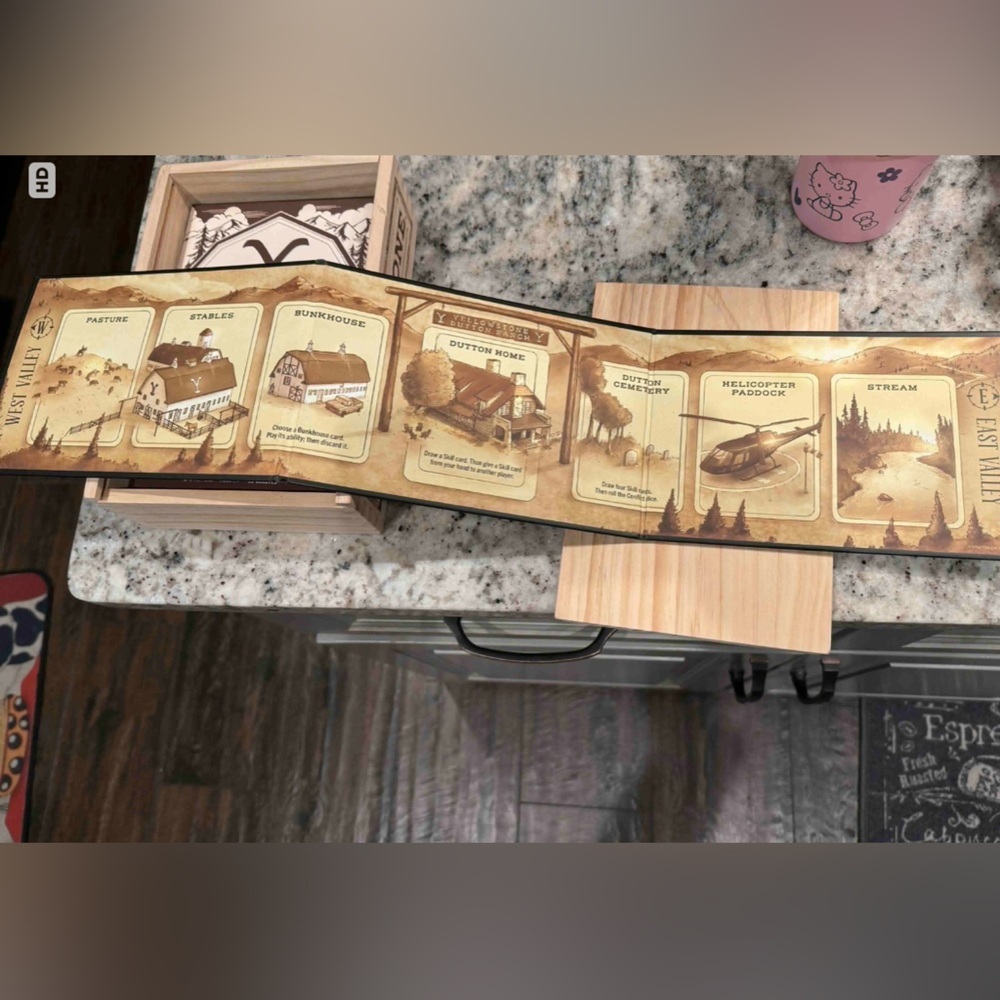 Yellowstone Wooden Board Game UNUSED - Picture 6 of 7